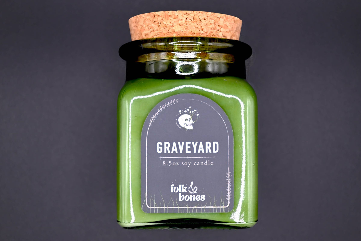 Graveyard - 8 oz Sandalwood Moss Soy Candle